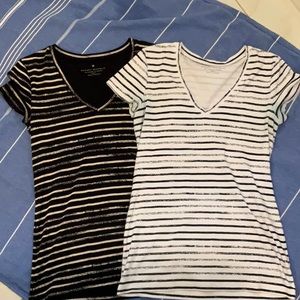 TWO Banana Republic V-Neck Tops (2)
